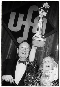 Hildegard Knef und Hans-Dietrich Genscher, UFA Filmball 1990