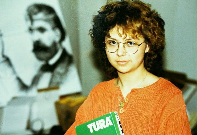 Sandra Schink im Fotolabor
